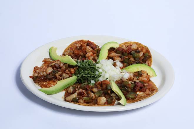 Order Tacos de Camarón food online from Muelle 37 Mariscos-Alamo store, Alamo on bringmethat.com