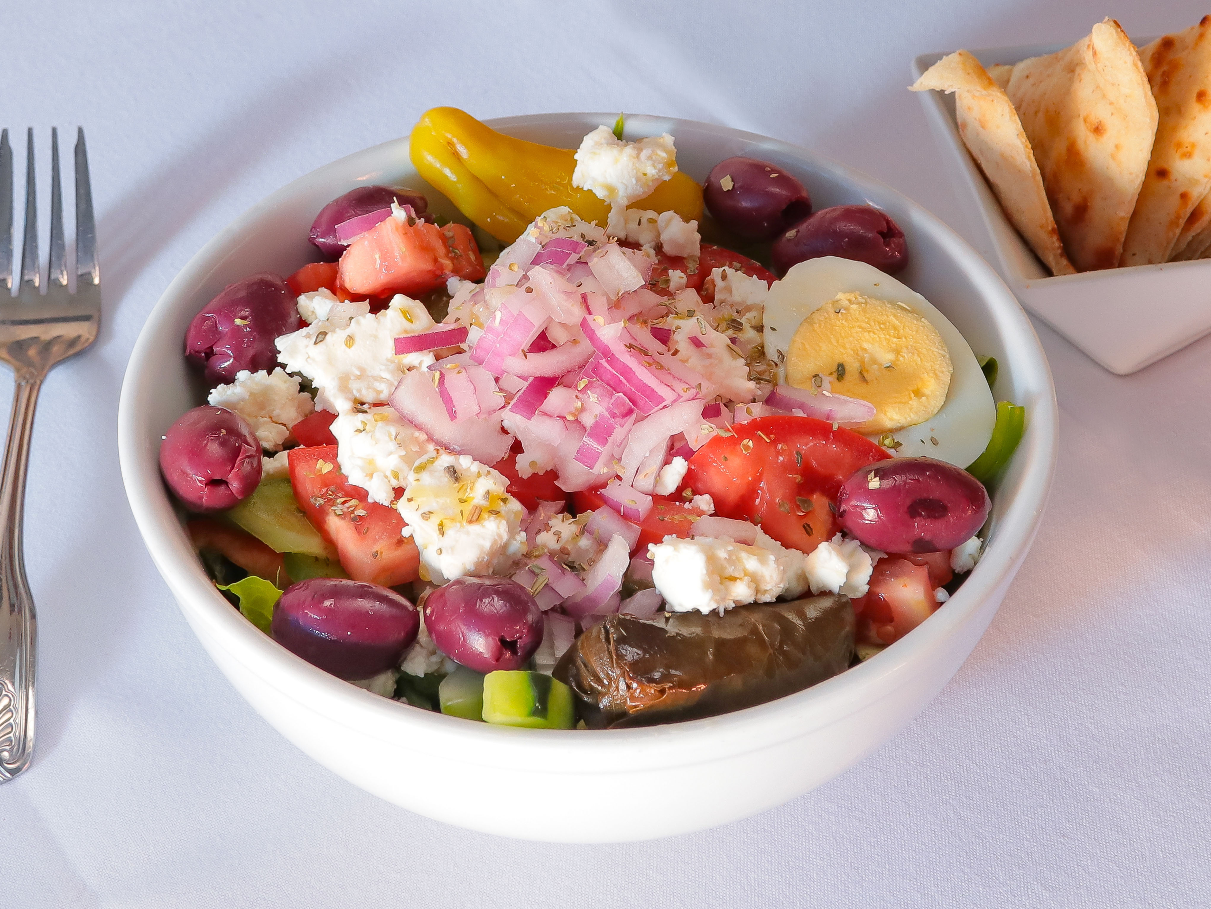 Order Greek Salad food online from Effie's store, Philadelphia on bringmethat.com