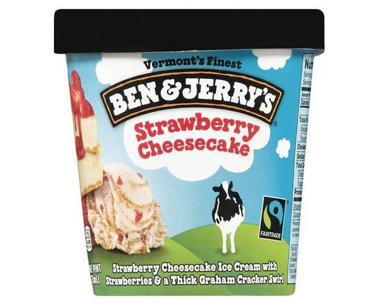 Order Ben & Jerry's Pint - Strawberry Cheesecake food online from Ice Cream & More Anaheim store, Anaheim on bringmethat.com