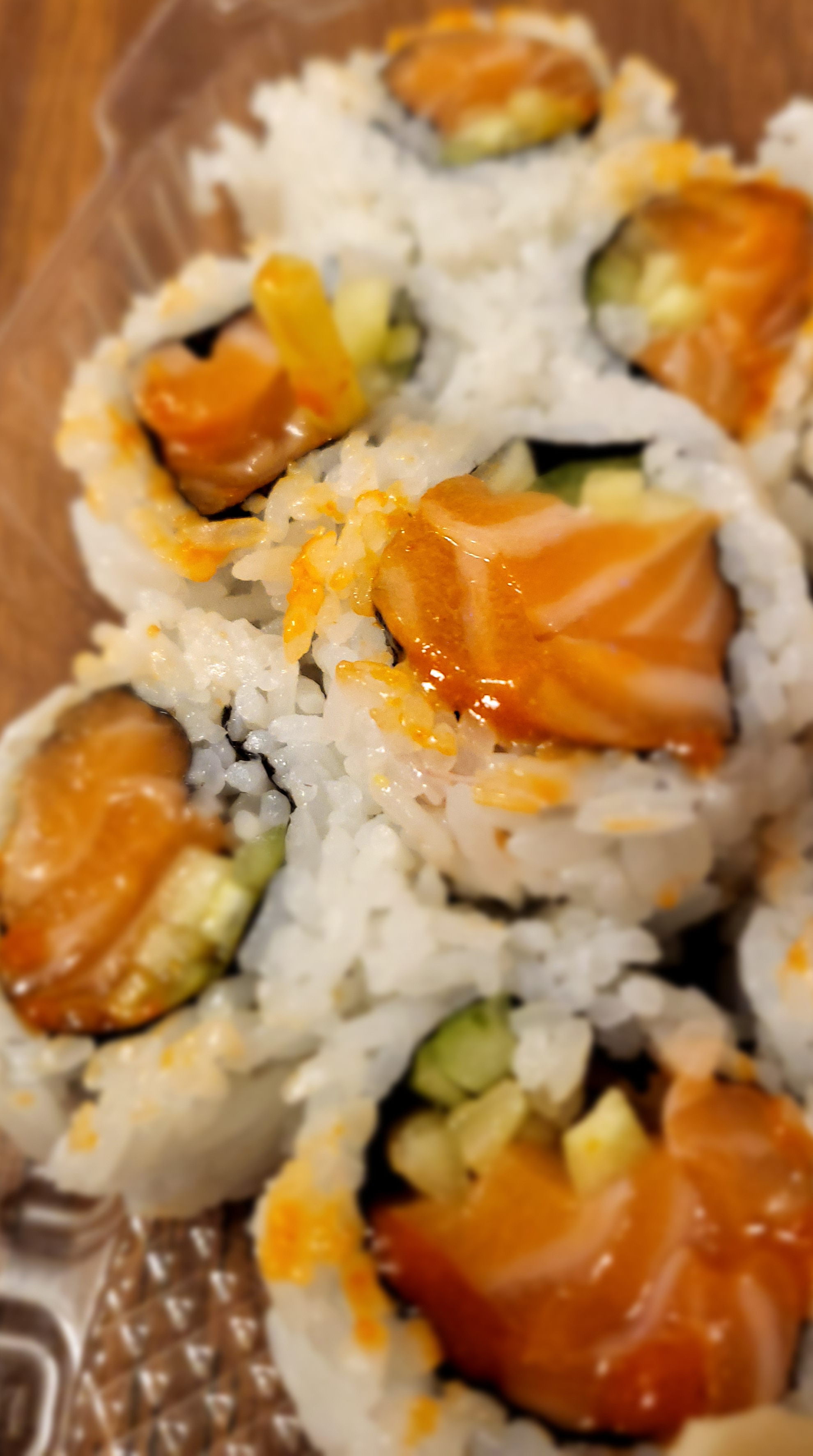Order Spicy Salmon Roll food online from Azuma Japanese Cuisine store, Cupertino on bringmethat.com