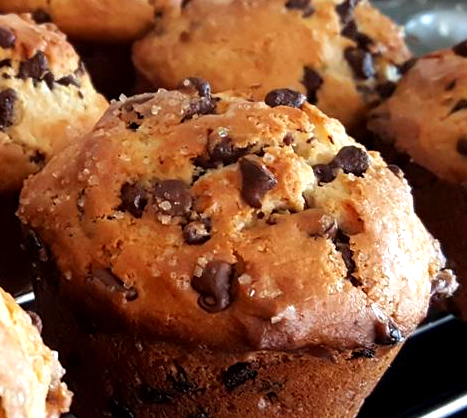 Order Chocolate Chips Muffin food online from Lani Coffee store, San Diego on bringmethat.com