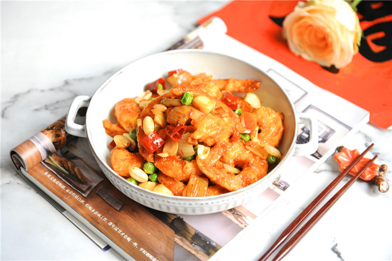 Order Kung Pao Shrimp 宫保虾仁 food online from Chengdu Famous Food store, Philadelphia on bringmethat.com