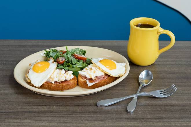 Order Burrata & Prosciutto Toast* food online from Snooze Am Eatery store, Atlanta on bringmethat.com
