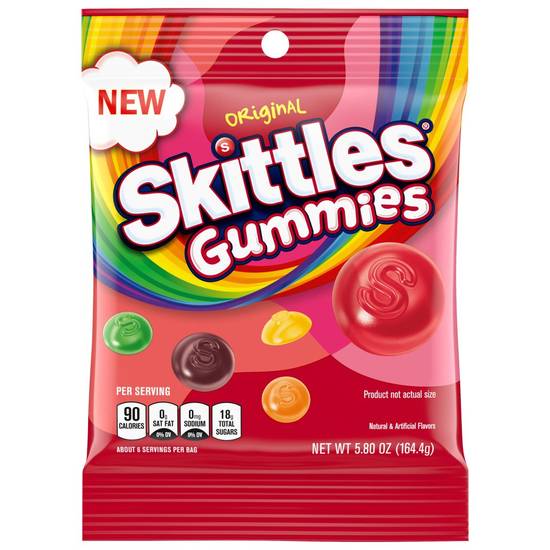 Order Skittles Original Gummy Candy food online from Exxon Food Mart store, Port Huron on bringmethat.com