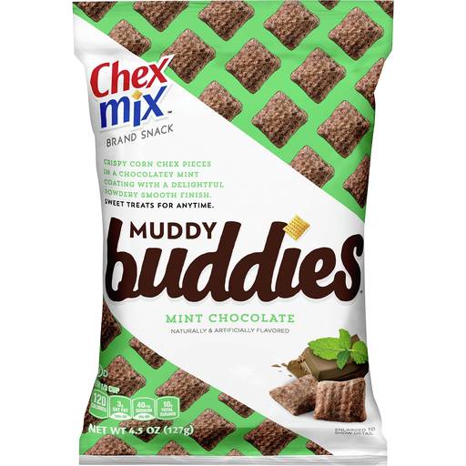 Order Chex Mi Muddy Buddie Snack Mix Mint Chocolate food online from Exxon Food Mart store, Port Huron on bringmethat.com