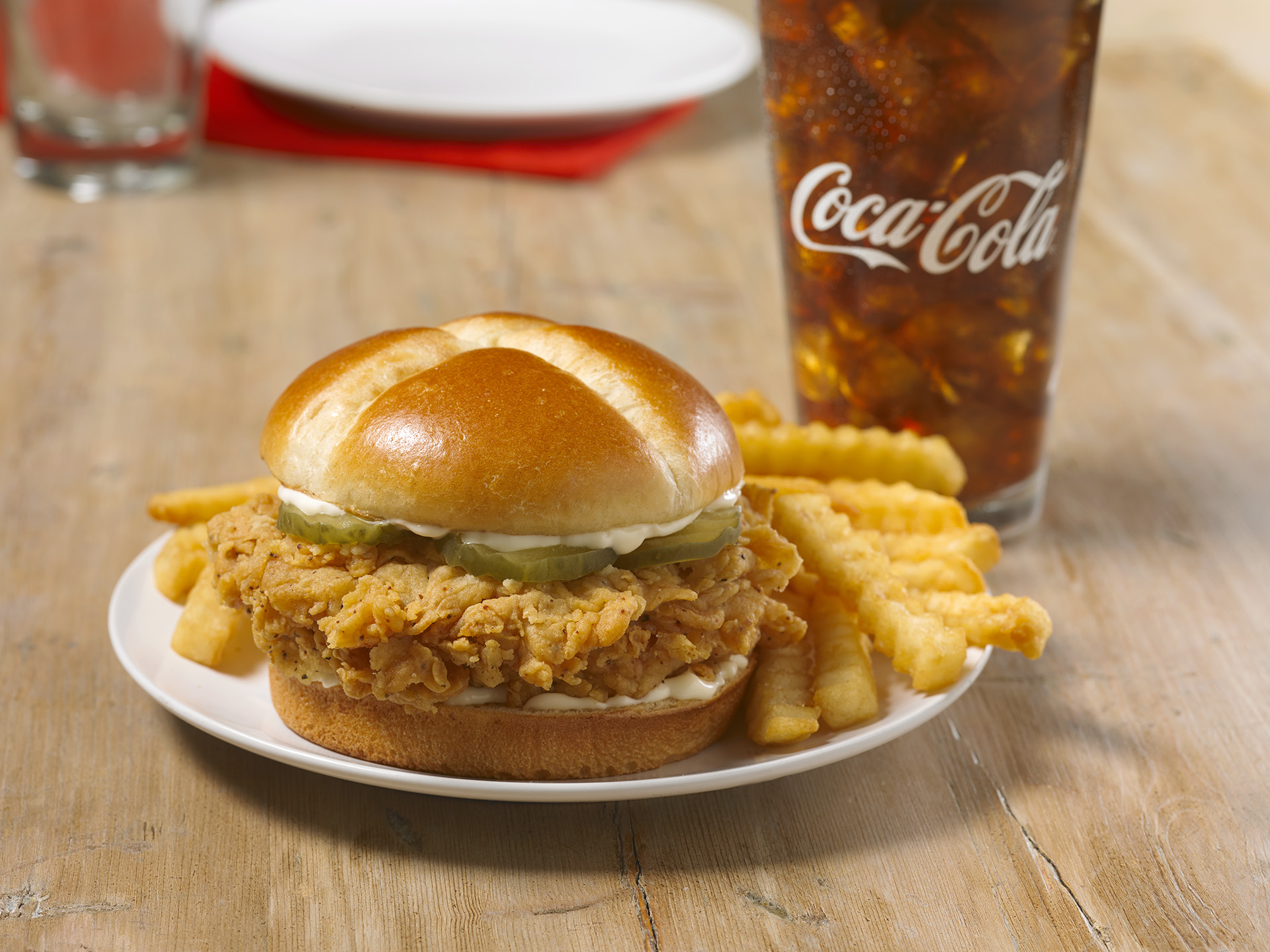 Order Chicken Sandwich Individual Combo food online from Church Chicken store, Shreveport on bringmethat.com