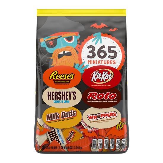 Order Hershey's Assorted Halloween Miniatures Candy, 118.7 oz - 365 ct food online from Rite Aid store, ALBANY on bringmethat.com