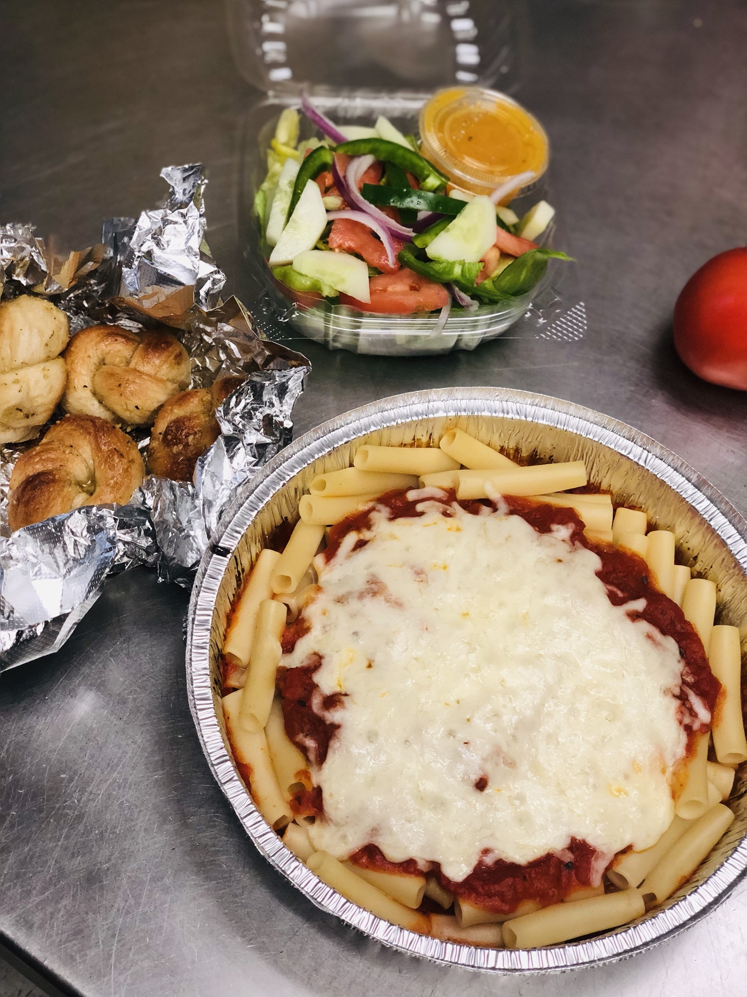 Order Ziti with One Side food online from Gusto Pizza store, Delmar on bringmethat.com
