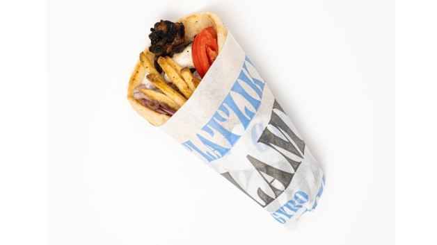 Order Pork Souvlaki Pita food online from Nick The Greek store, Livermore on bringmethat.com