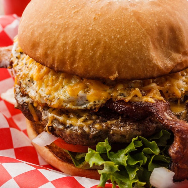 Order Brunch Burger food online from Bullchicks store, Baton Rouge on bringmethat.com