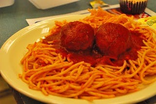Order Spaghetti with Meatballs - Pasta food online from Pino Ii Pizzeria & Restaurant store, Nazareth on bringmethat.com