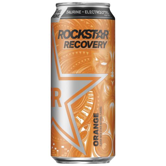 Order Rockstar Recovery Orange Energy Drink food online from Pepack Sunoco store, Peapack on bringmethat.com