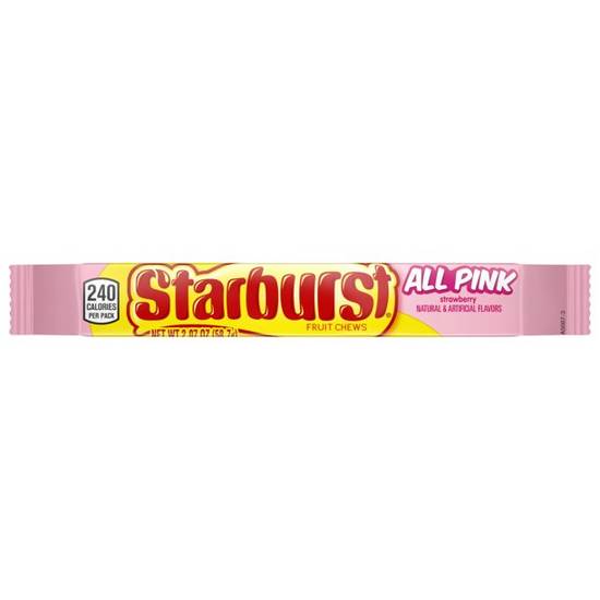 Order Starburst All Pink Fruit Chews Candy Pack food online from Exxon Food Mart store, Port Huron on bringmethat.com