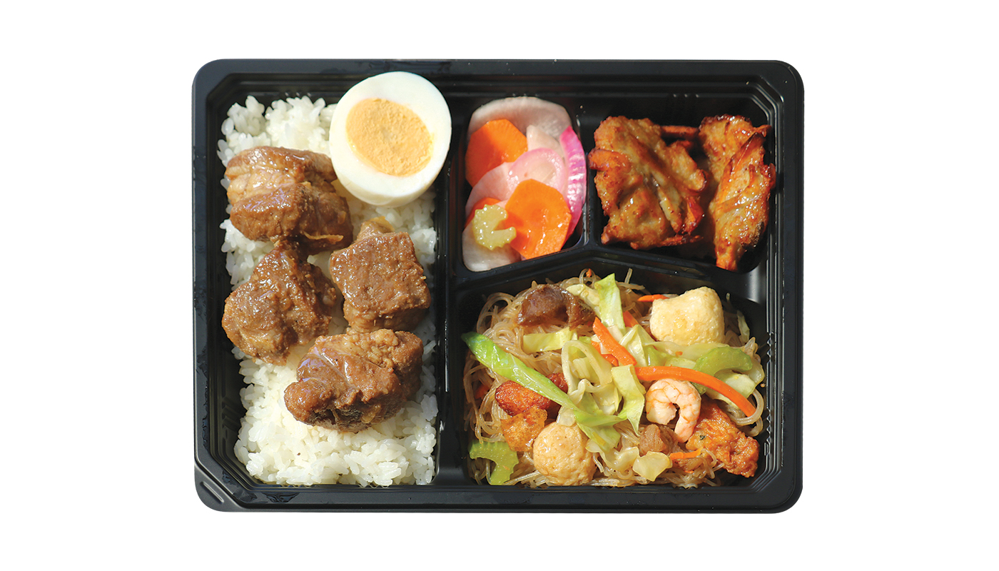 Order Pork Adobo Bento Bx food online from Grill City store, West Covina on bringmethat.com