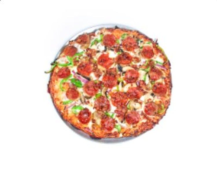 Order The Savage Pizza - Small 10'' food online from Curry Pizza Company store, Fresno on bringmethat.com