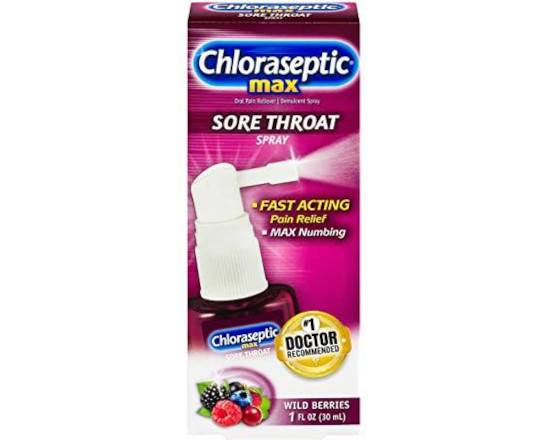 Order Chloraseptic Max - Sore Throat Spray - Wild Berries food online from East Cooper Family Pharmacy store, Mt Pleasant on bringmethat.com