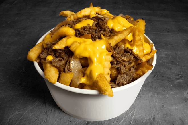 Order Loaded Cheesesteak Fries food online from Pardon My Cheesesteak store, Johnson City on bringmethat.com