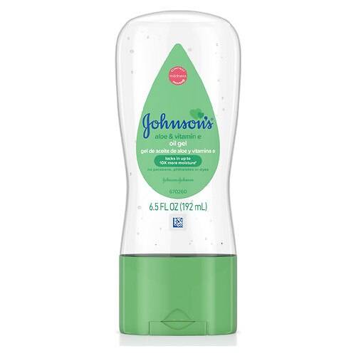 Order Johnson's Baby Baby Oil Gel With Aloe Vera & Vitamin E - 6.5 fl oz food online from Walgreens store, Akron on bringmethat.com