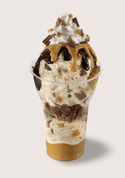 Order Reese's  Peanut Butter Cup Layered Sundae food online from Baskin-Robbins store, Sun Valley on bringmethat.com