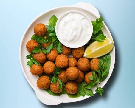 Order Funky Falafel Plate food online from Hummus And Pita Co store, Auburn Hills on bringmethat.com