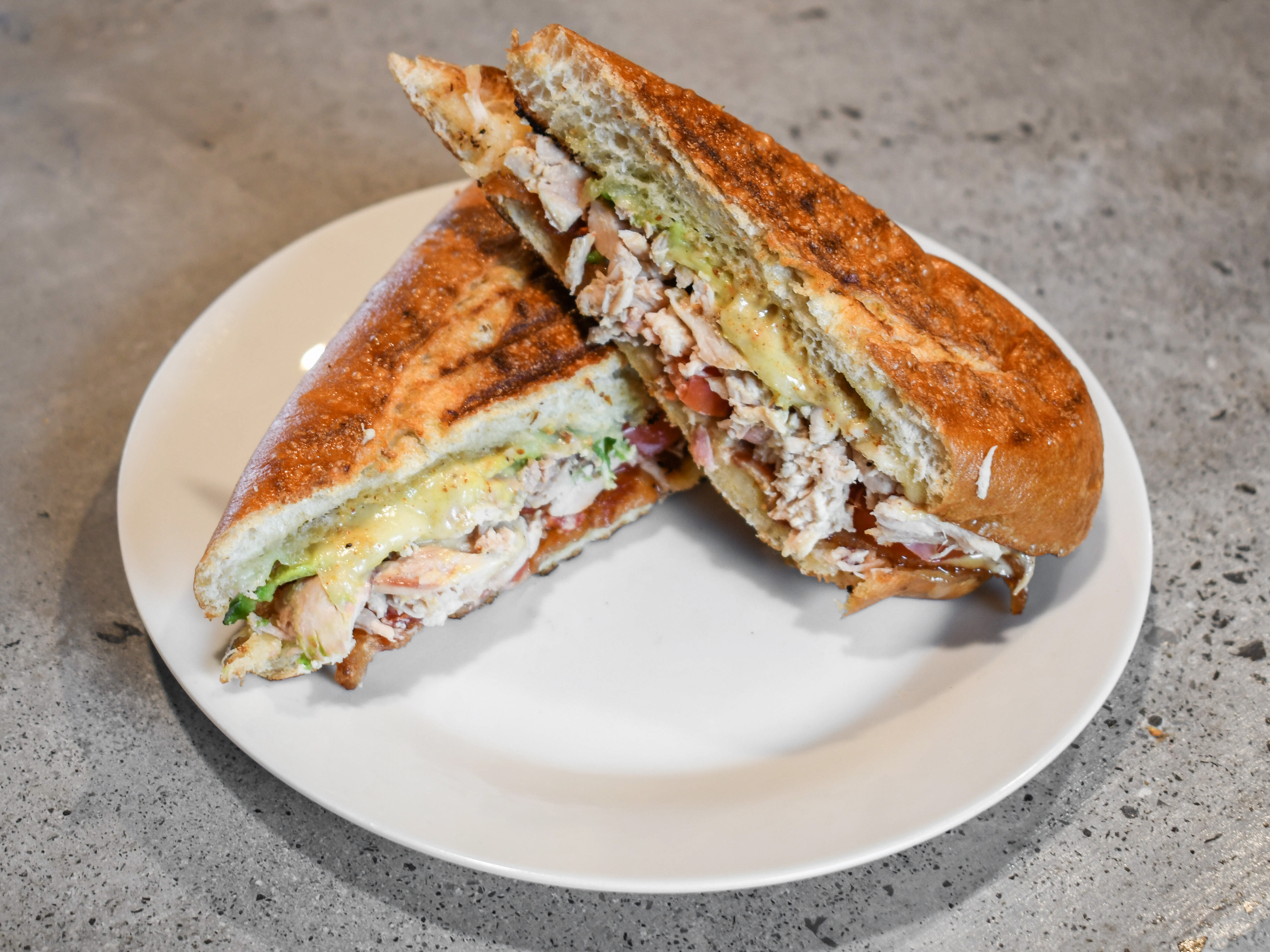 Order Chicken Avocado Panini  food online from Tiger Bay store, Asheville on bringmethat.com