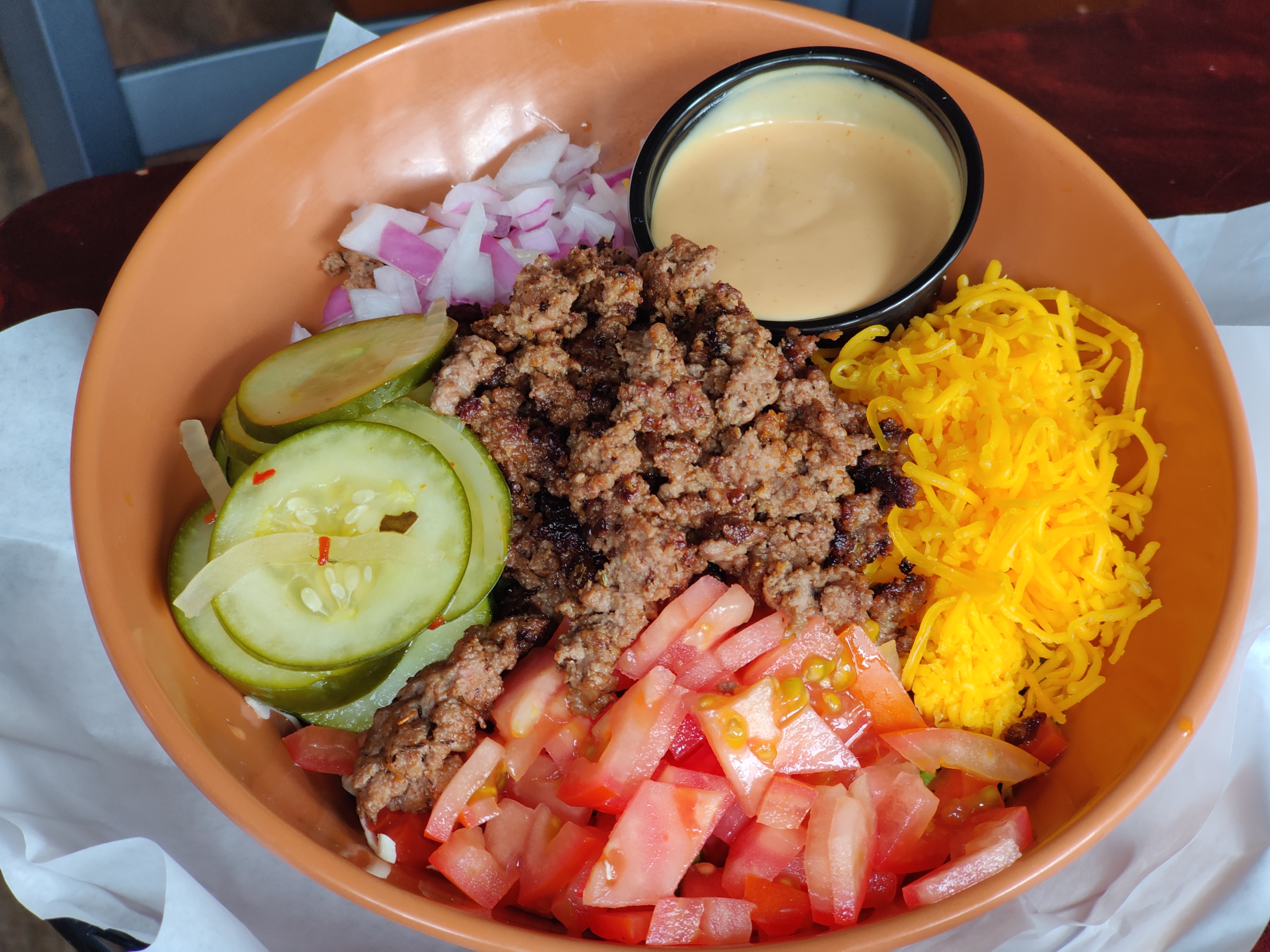 Order Cheeseburger Bowl food online from Scratch On Lake store, Oak Park on bringmethat.com