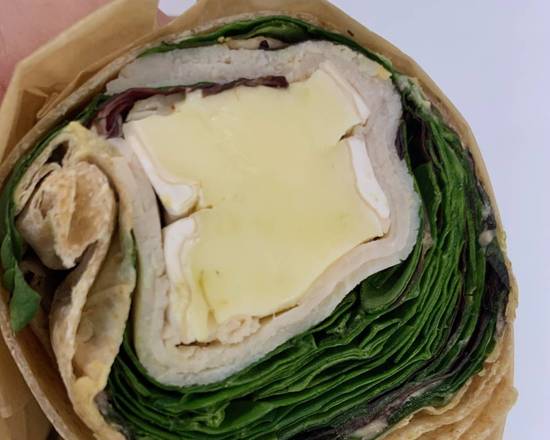 Order Oven Roasted Turkey & Brie Wrap food online from L'Artisan Cafe &amp; Bakery store, Providence on bringmethat.com