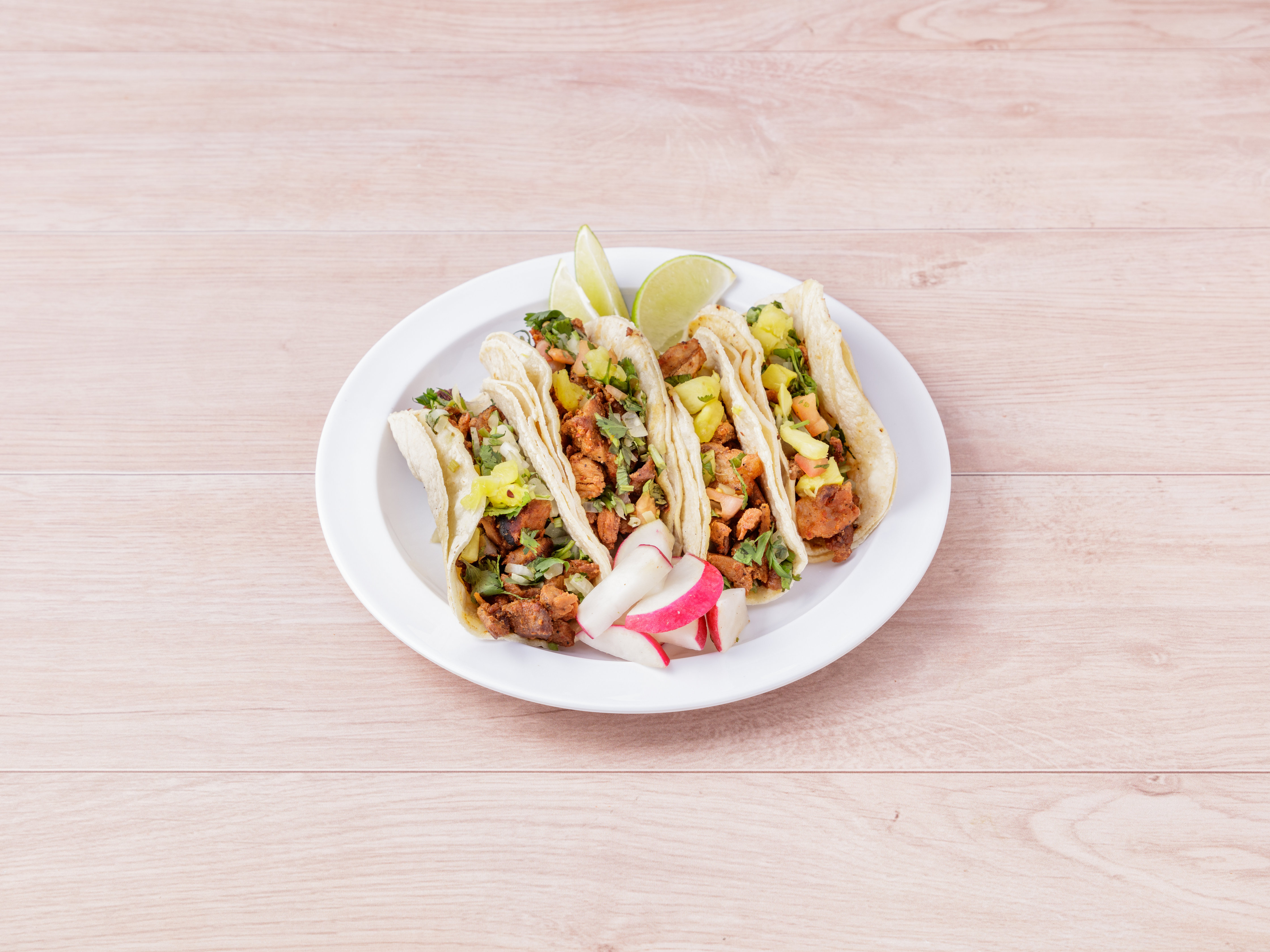 Order 4 Al Pastor Tacos food online from Cafe Veracruz 1 store, White Plains on bringmethat.com