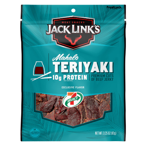Order 7-Select Jack Links Mahalo Teriyaki Beef Jerky 3.25oz food online from 7-Eleven store, DeBary on bringmethat.com