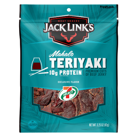 Order 7-Select Jack Links Mahalo Teriyaki Beef Jerky 3.25oz food online from 7-Eleven store, Lincoln on bringmethat.com