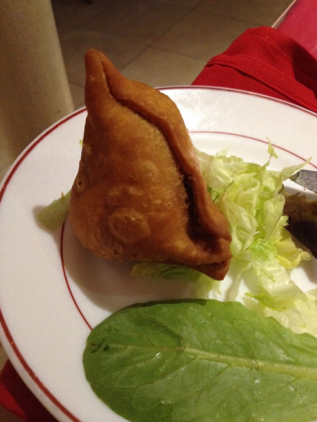 Order 1. Two Piece Vegetable Samosa food online from Kabab Curry Cuisine of India store, Torrance on bringmethat.com