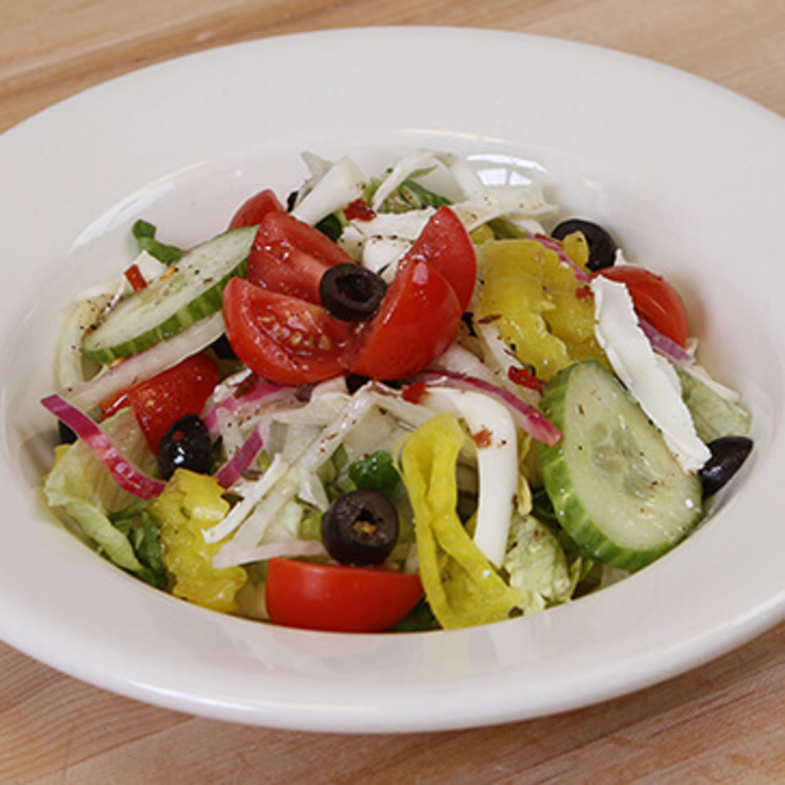 Order Garden Salad food online from Mario's Pizza store, High Point on bringmethat.com