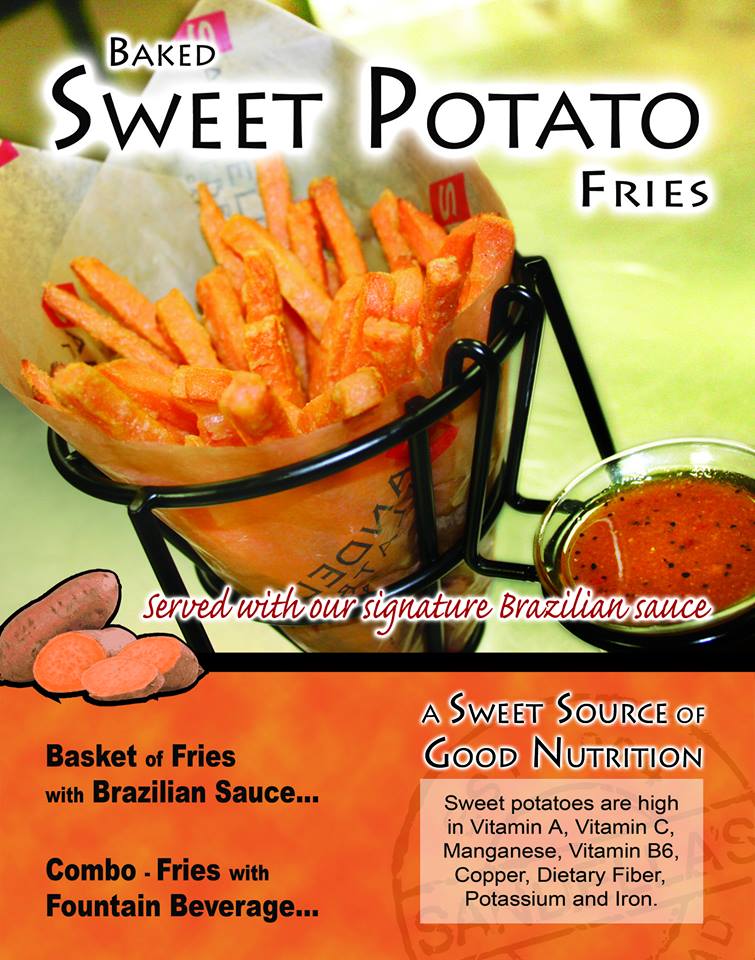Order Baked Sweet Potato Fries food online from Sandella's Flatbread Cafe store, Washington on bringmethat.com
