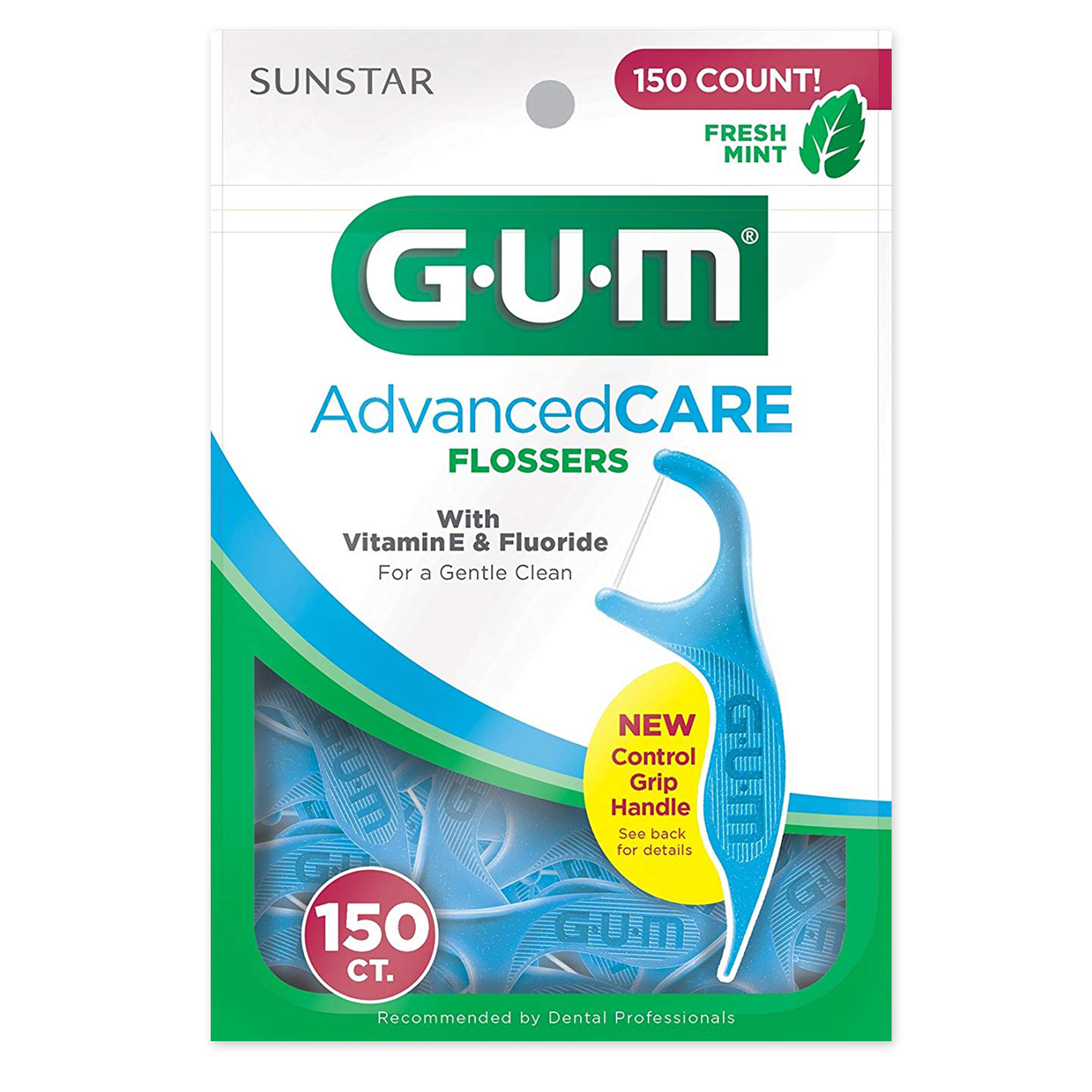 Order Gum Advanced Care Flossers, Fresh Mint - 150 ct food online from Rite Aid store, MILLER PLACE on bringmethat.com