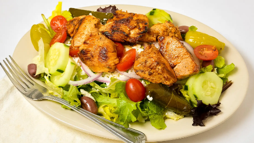 Order Greek Salad food online from Zaros Cafe store, Huntington Station on bringmethat.com