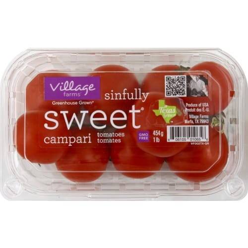 Order Village Farms · Sinfully Sweet Campari Tomatoes (1 lb) food online from Randalls store, Galveston on bringmethat.com