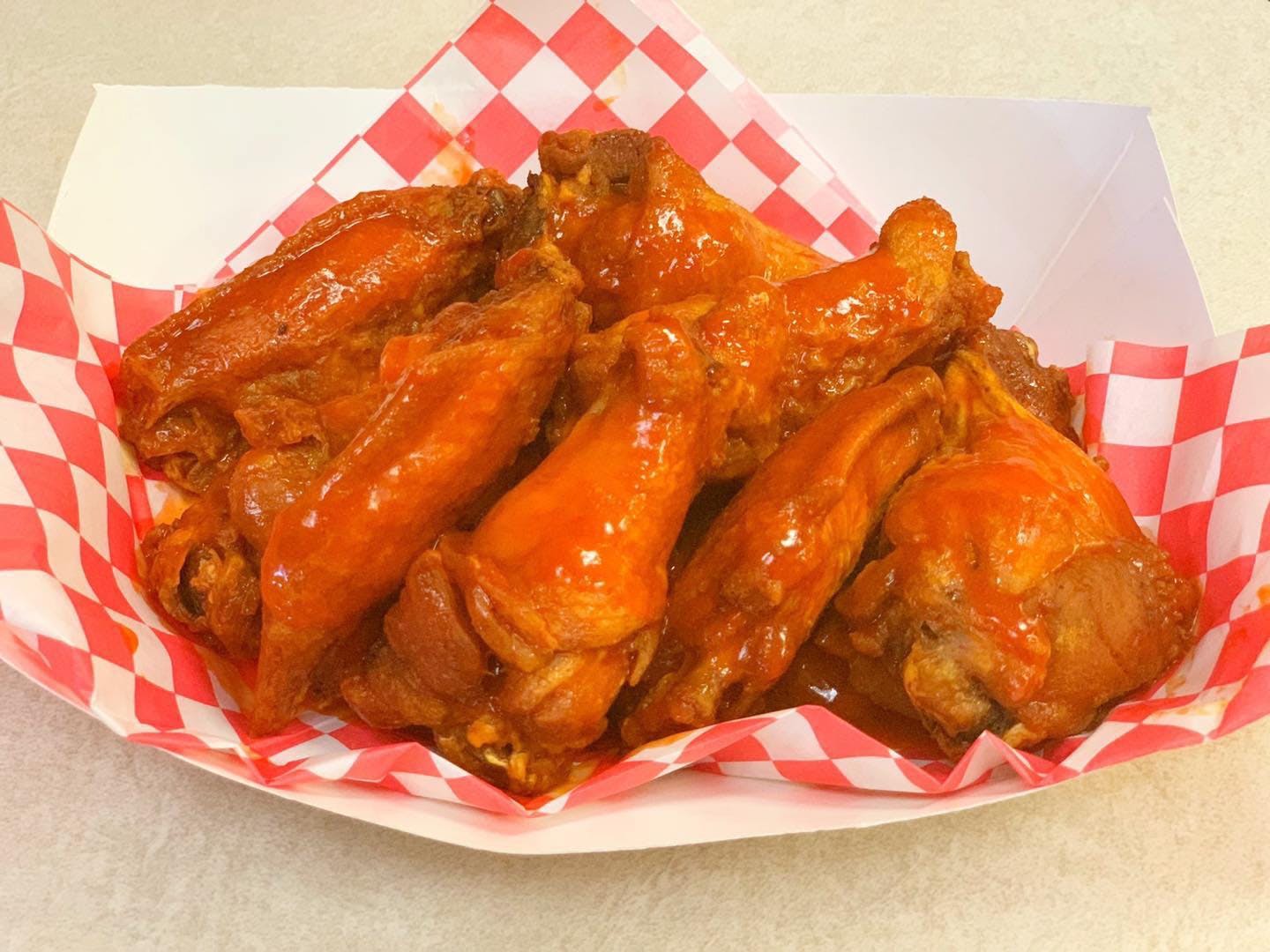 Order Buffalo Wings - 8 Pieces food online from Elizabeths Pizza store, High Point on bringmethat.com