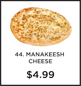 Order 44. Manakeesh Cheese food online from Mystic Grill store, La Mesa on bringmethat.com
