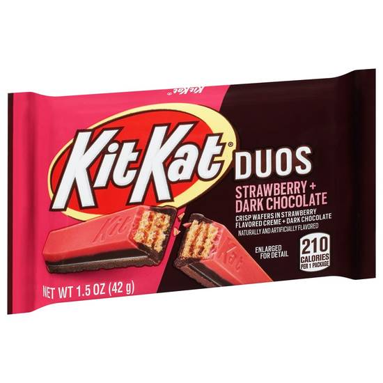 Order Kit Kat Crisp Wafers Dark Chocolate Strawberry (1.5 oz) food online from Rite Aid store, Yamhill County on bringmethat.com