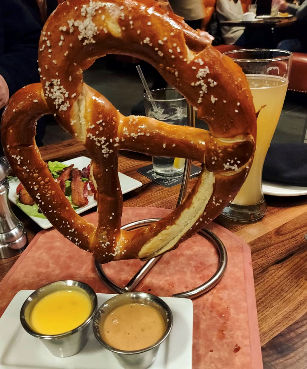 Order Giant Pretzel food online from Maggie McFly's Restaurant store, Middlebury on bringmethat.com