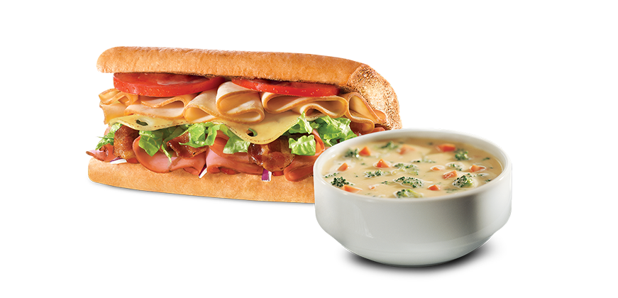 Order Pair Up Sub and Soup food online from Quiznos store, Fowler on bringmethat.com