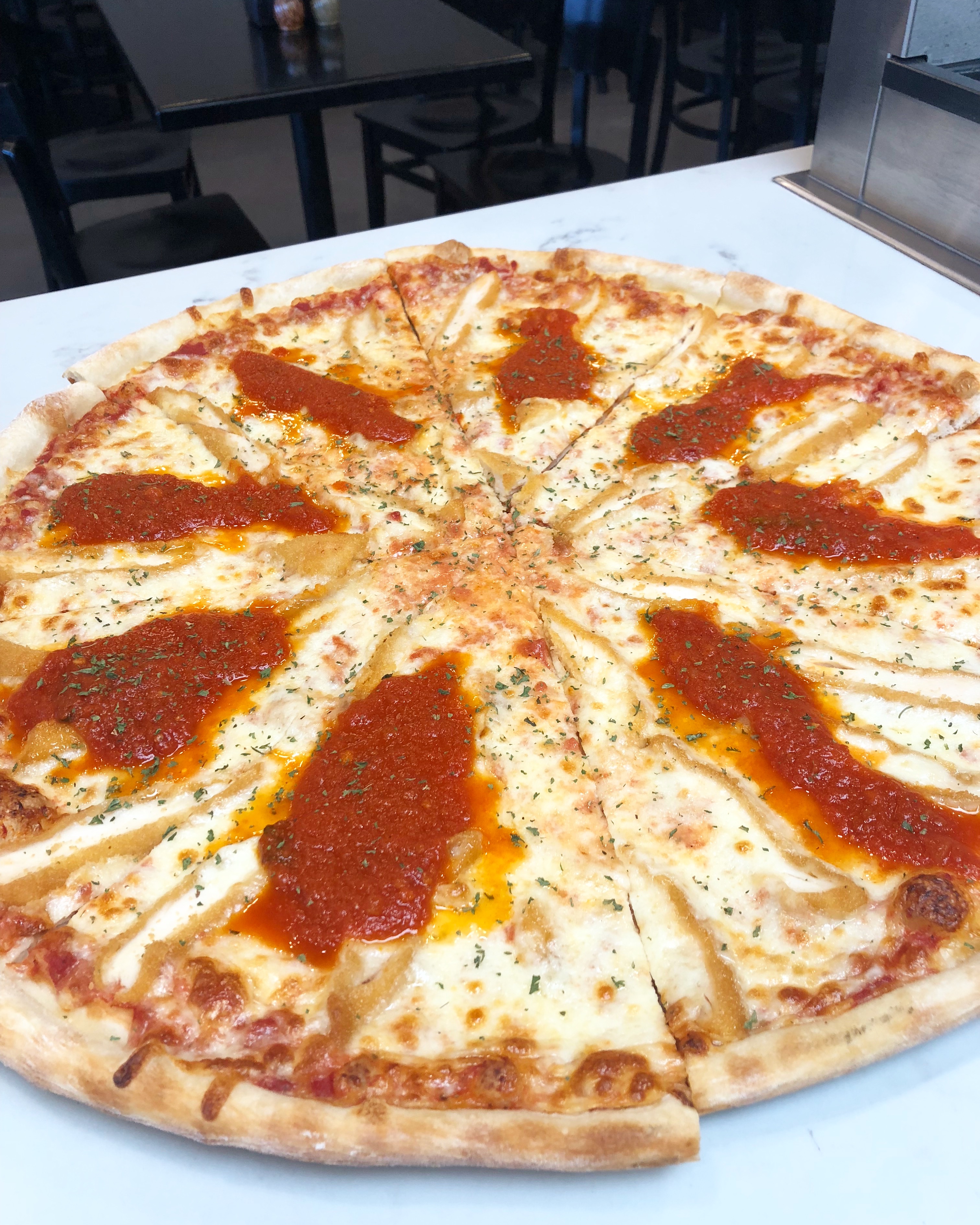 Order Chicken Parm Pizza food online from Linwood Pizza store, Totowa on bringmethat.com