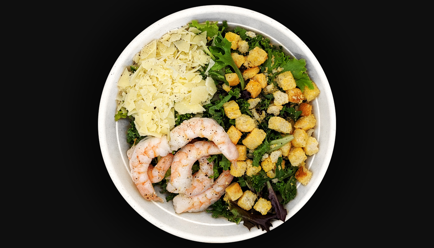 Order Shrimp Caesar food online from Diced Gourmet Salads & Wraps store, cary on bringmethat.com