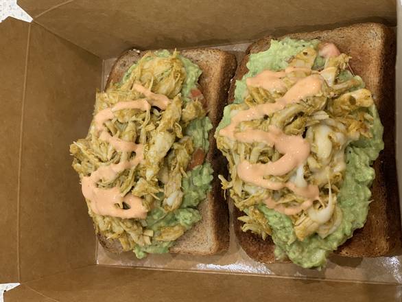 Order Buffalo Chicken Cheese Avocado Toast food online from I Got The Juice store, New Rochelle on bringmethat.com