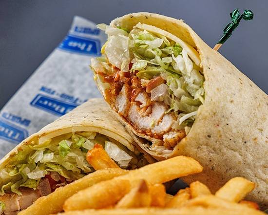 Order Bam Bam Chicken Wrap food online from The Bar - Lime Kiln store, Green Bay on bringmethat.com