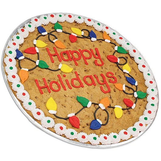 Order 13" Round Cookie Cake food online from Cookies by Design store, Houston on bringmethat.com