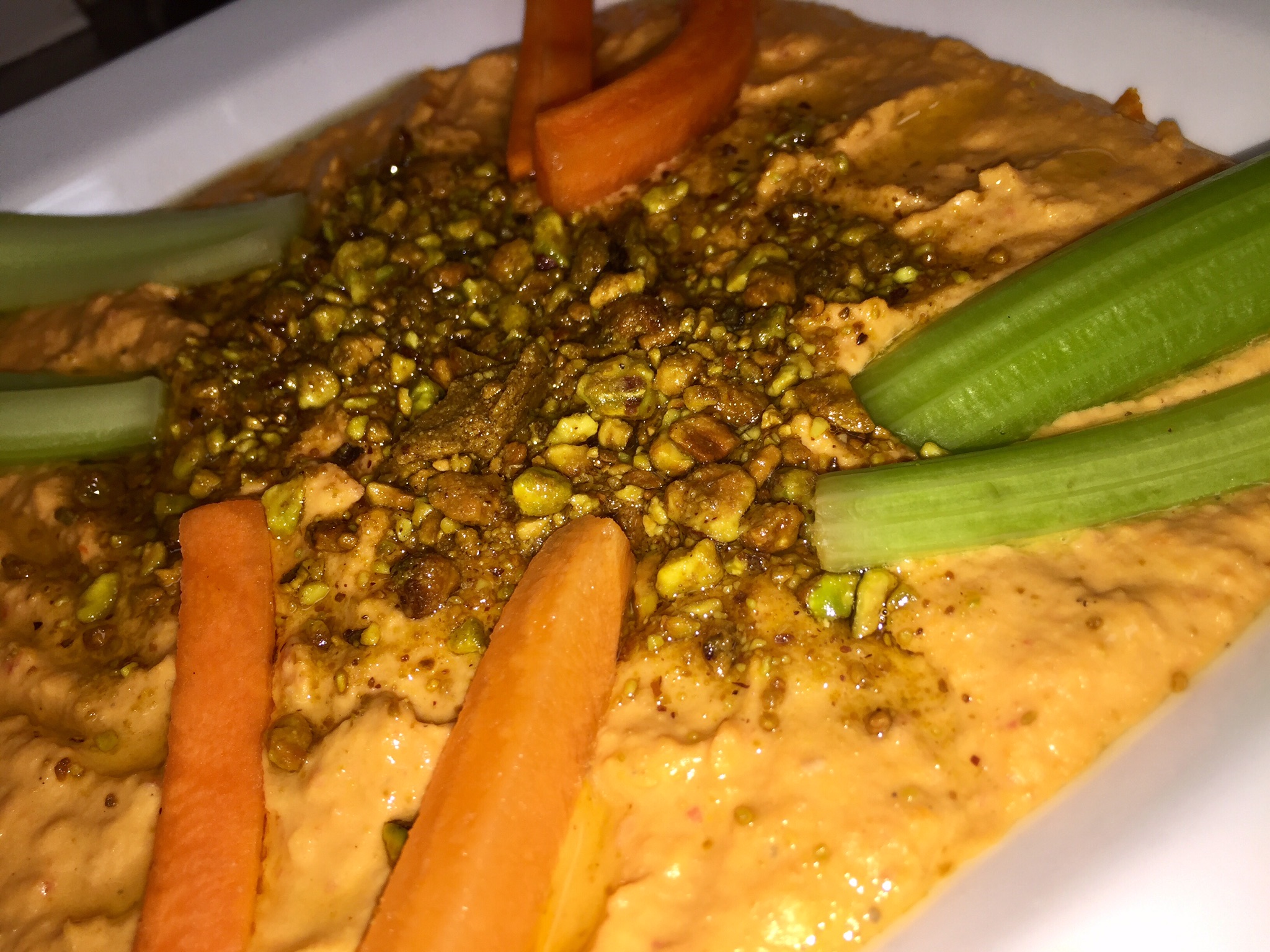 Order Roasted Red Pepper Hummus food online from Shakers Bar and Grill store, Wixom on bringmethat.com