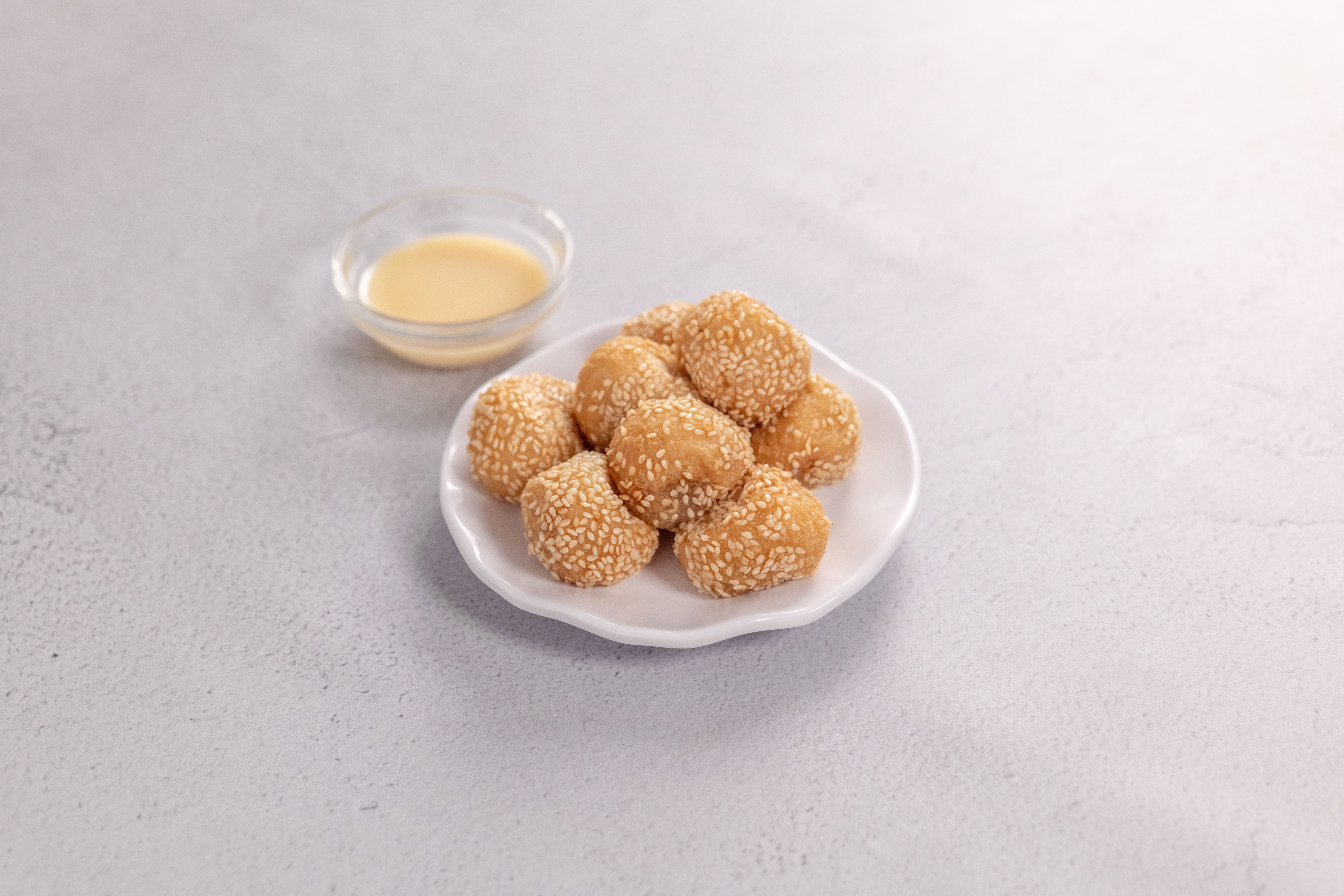 Order Fried Sesame Balls food online from Taste Tea Cafe store, Artesia on bringmethat.com