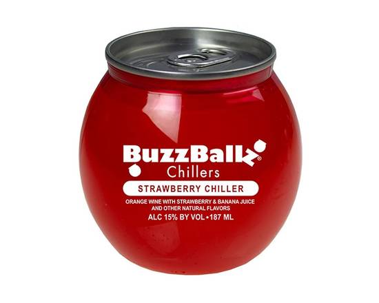 Order Buzz Balls Chillers Strawberry 187ml food online from Chevron store, Hesperia on bringmethat.com