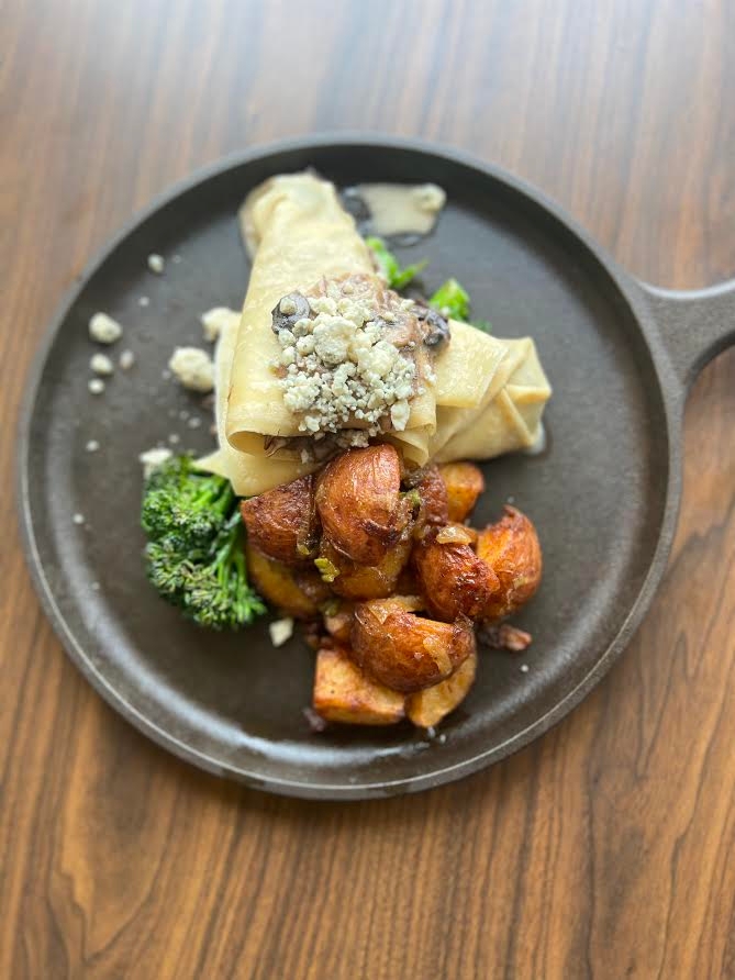 Order Short Rib & Charred Broccolini food online from Simply Crepes store, Raleigh on bringmethat.com